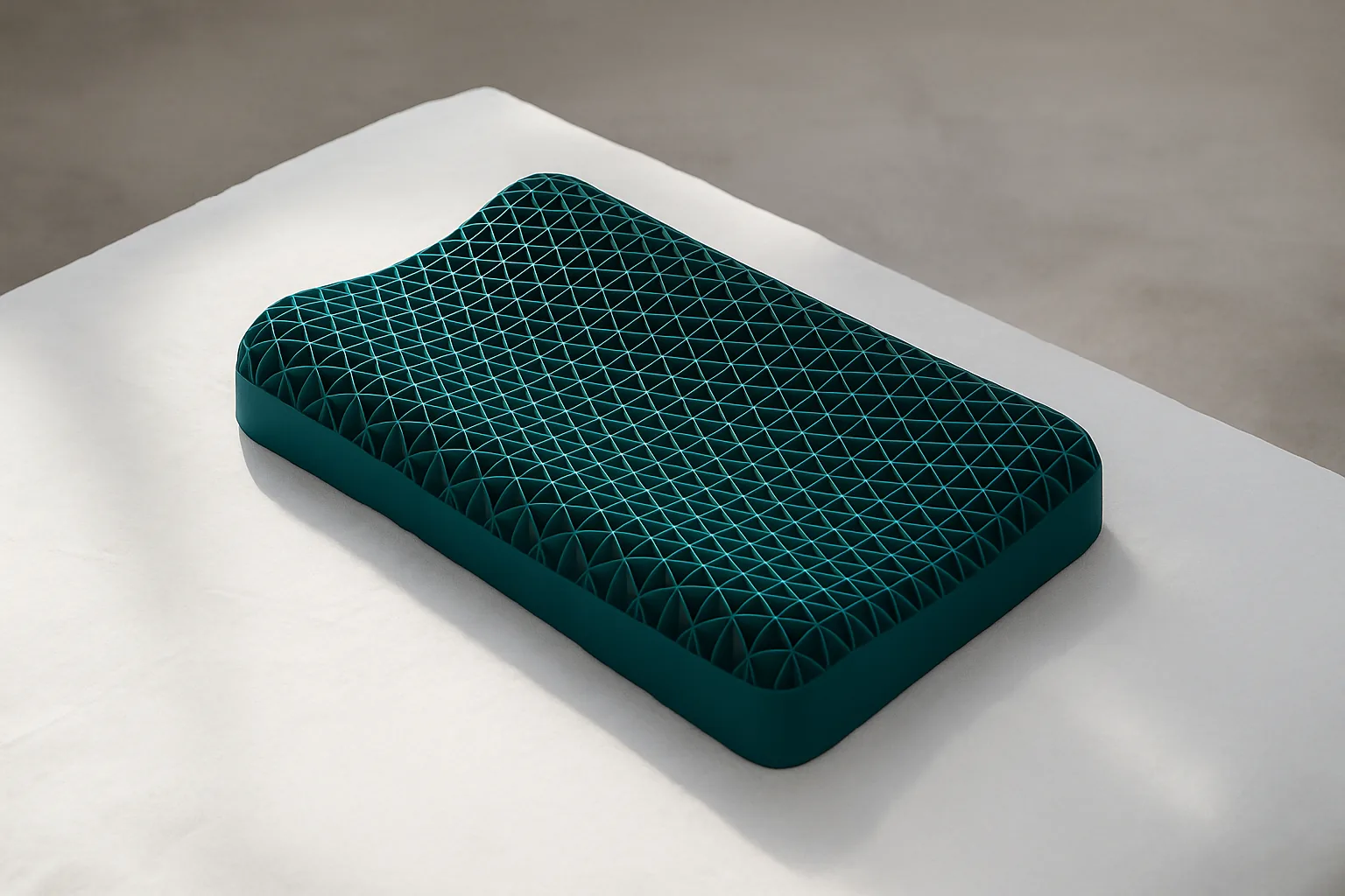 The Onyx AeroMatrix grid pillow on a studio surface